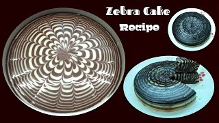 Creative Cake | Zebra Cake | Chocolate Cake | Cake without Oven | Eggless Cake | Sweet Recipes