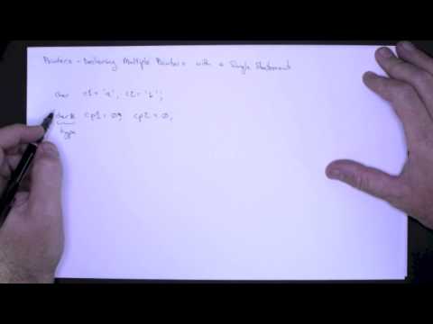 Pointers - Declaring Multiple Pointers