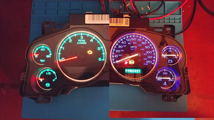 2007 GM Cluster Repair + Blue & White LED install