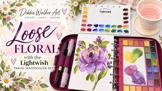 🌸 Loose Watercolor Peony | Lightwish Travel Kit