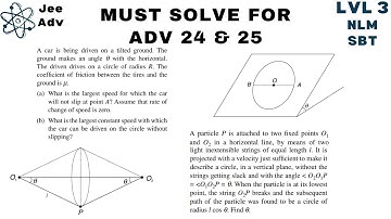 Two Good, Laws of Motion Problems For JEE Adv | SBT | Lvl 3