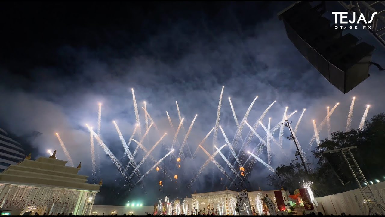 Jaimala Fireworks Show at Le Meridien Surat | Tejas Stage FX | Wedding Pyro Display