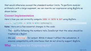 How to Handle Modular Arithmetic with Big Powers in JavaScript Net Worth