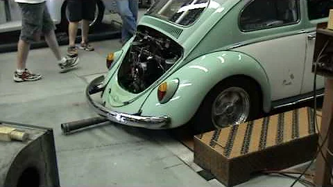 VW beetle powered by gene berg 1776cc on dyno