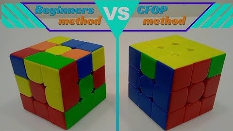 Beginner method  VS  CFOP method 😤