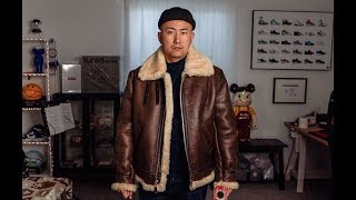 Schott NYC B-3 Shearling Jacket 皮衣中的战斗机！B-3飞行员复古夹克