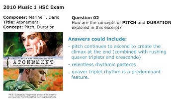2010 HSC Music 1 - Q02 MG - Atonement