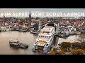 Crazy SUPERYACHT Launch! Motor Yacht Scout by Hakvoort Shipyard