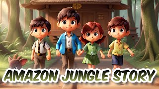 Sarah, Jack, and Emily | Amazon Jungle Adventure | Kids English Stories..!