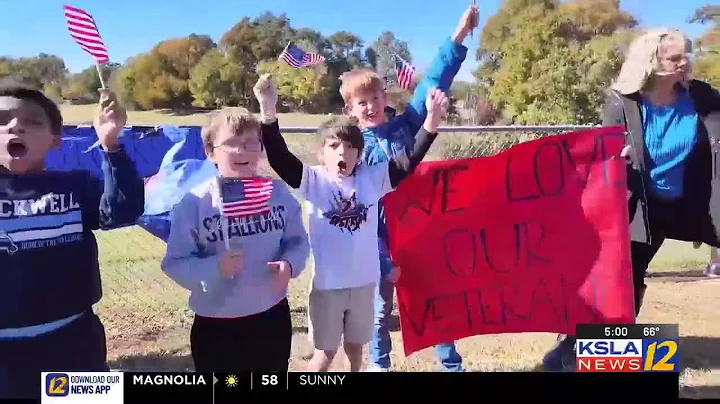 Stockwell Place Elementary School holds annual parade, assembly for Veterans Day
