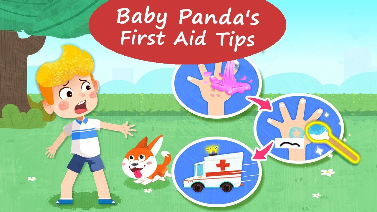 Baby Panda's First Aid Tips - BabyBus Kids Games - Baby Games Videos 