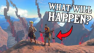 Dropping an NPC into DEATH MOUNTAIN! | Zelda: Tears of the Kingdom