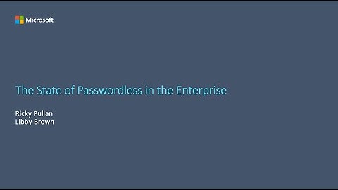 The state of passwordless in the enterprise