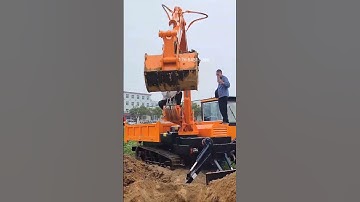 One machine is multi-use and saves time, labor and labor. The tracks are dug with the vehicle in