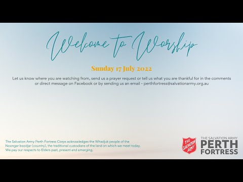 Worship Service 17 July 2022