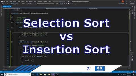 Insertion Sort vs Selection Sort runtime comparison
