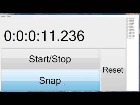 Mijn stopwatch gemaakt in VB