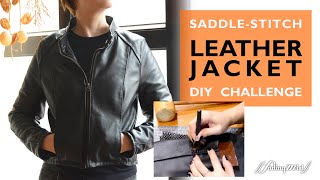 : Saddle-Stitch Leather Jacket DIY Challenge 