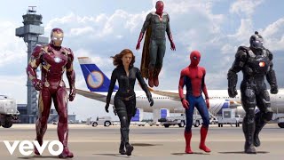 WOOPTY BASS BOOSTED | Captain America Civil War (Airport Battle Scene)