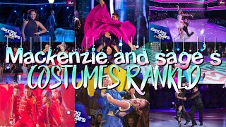 Dwts juniors Mackenzie and sage’s costumes ranked