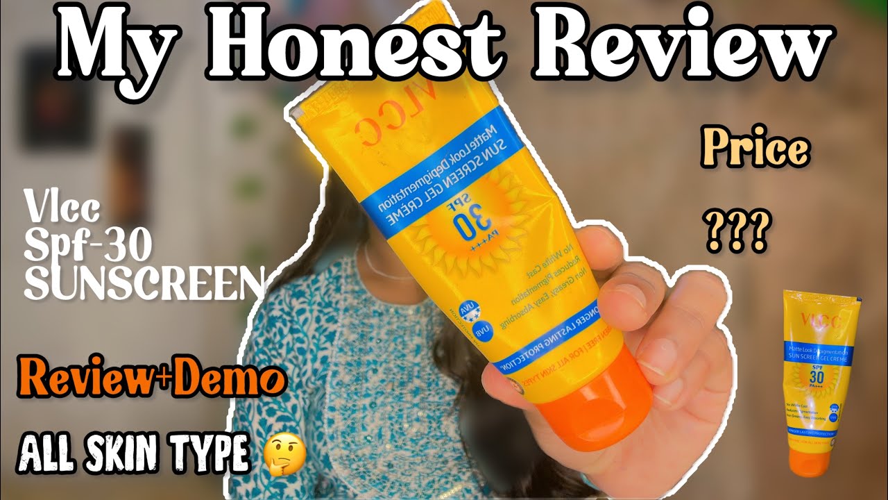 VLCC Matte Look Depigmentation SPF-30 suns cream || Review+Demo || All Skin Type👈🏻 