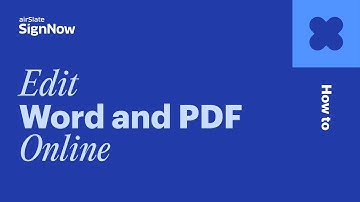 Sign and Fill PDF & Word Documents with SignNow