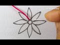 Hand Embroidery Amazing Thread Bonding Beautiful Flower Embroidery Easy Needle Work Tutorial