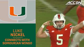Miami's Luke Nickel Connects With Somourian Wingo For A TD screenshot 2