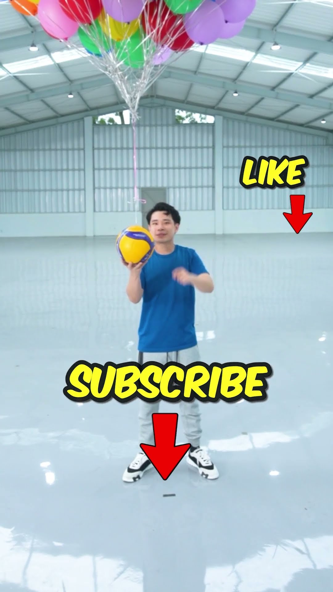 Apakah 100 Bola Bisa Menerbangkan Bola Voli?