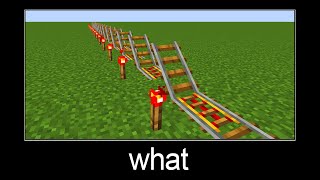 Minecraft wait what meme part 56 (strange rails)