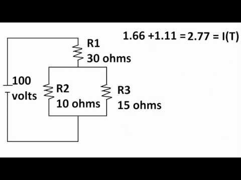 Series - Parallel Circuits: How to Find Voltages of Resistors and Currents of Resistors