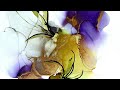 Alcohol Ink Fluid Art Tutorial / Acrylic Paint / Catalyst wedge / Abstract Painting ( 110 )