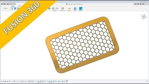 Hexagon Grill - "easy" - Fusion 360 Training -Part Design