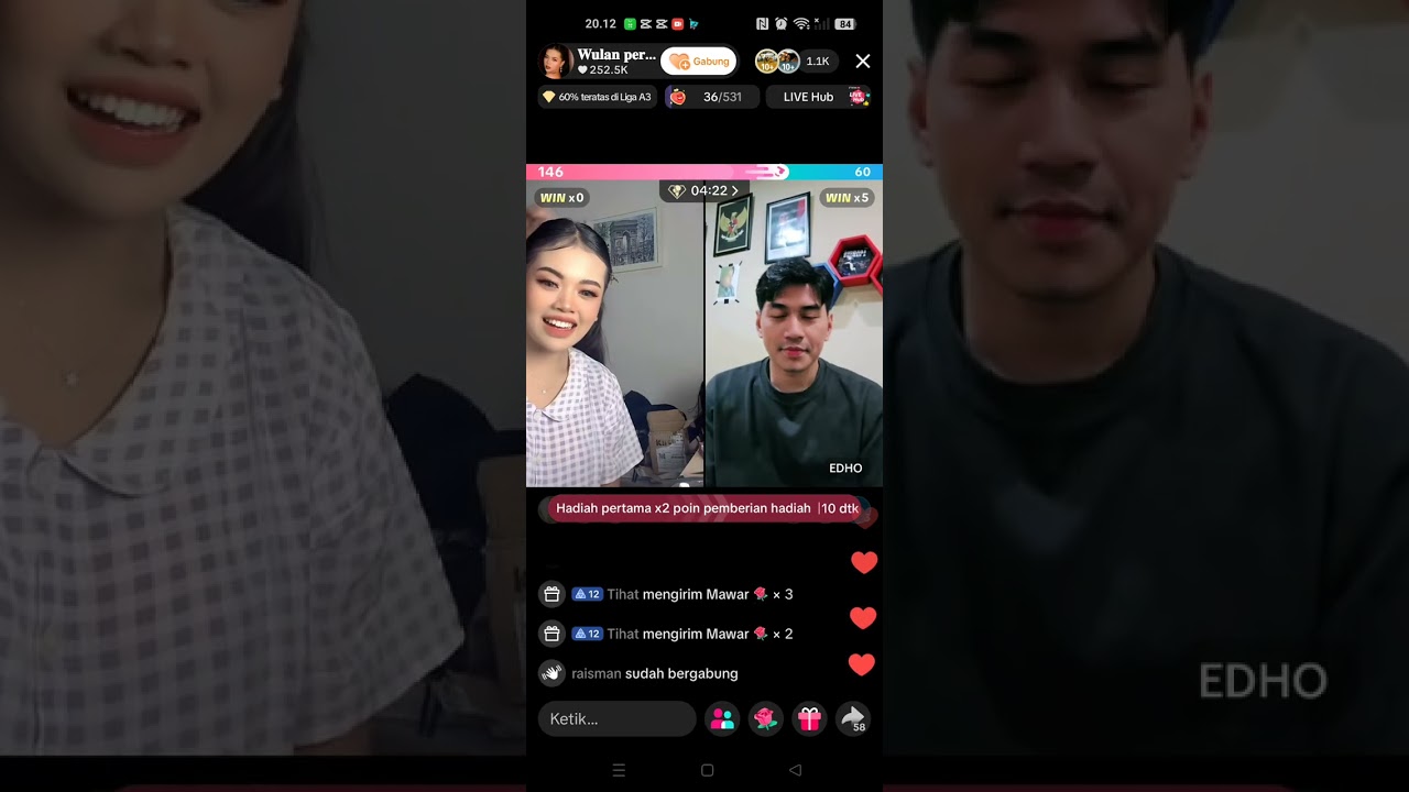 Live Wulan makeup sambil ngobrol sama bang Edho 😂