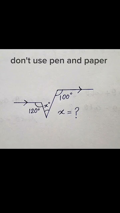 👀 Looks simple, feels twisted — what's the value of x? #mathabhee