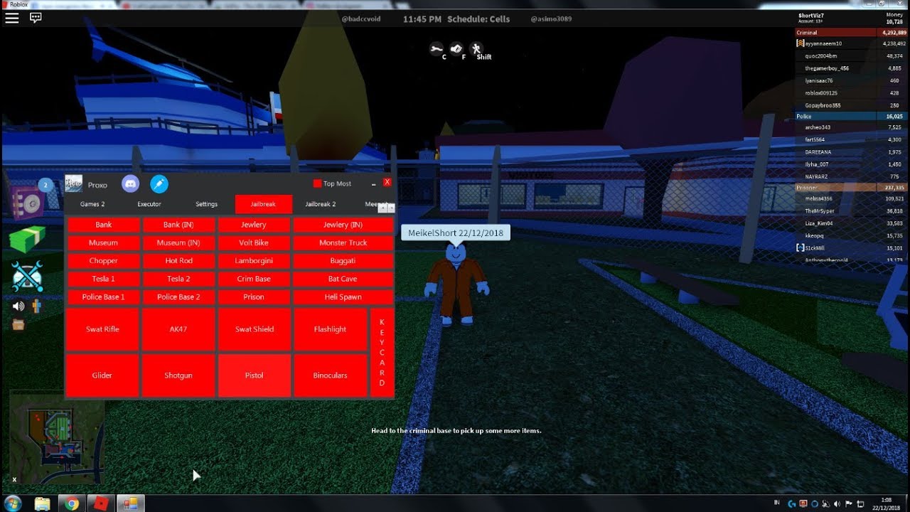 Roblox Jailbreak Noclip Gameplay