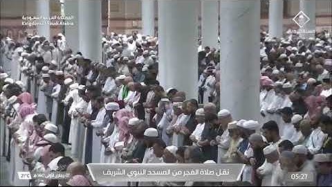 صلاة الفجر المسجد النبوي الشيخ صلاح البدير | الأربعاء 7 جمادى الأولى 1447هـ سورة المعارج كاملة.