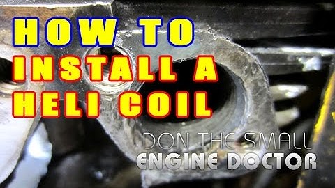 How To Fix Stripped & Damaged Exhaust Threads Using HELI COILS - Thread Inserts