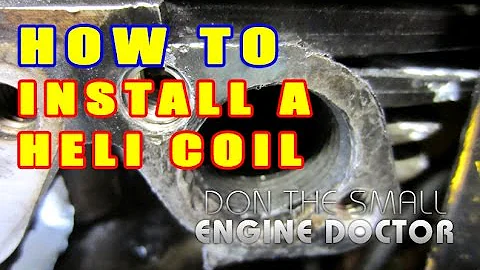 How To Fix Stripped & Damaged Exhaust Threads Using HELI COILS - Thread Inserts