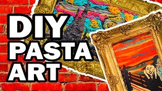 🍝 DIY Pasta Art - Man Vs Corinne Vs Pasta