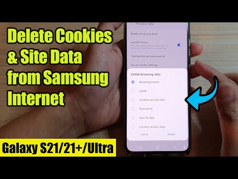 Galaxy S21/Ultra/Plus: How to Delete Cookies &amp; Site Data from Samsung Internet