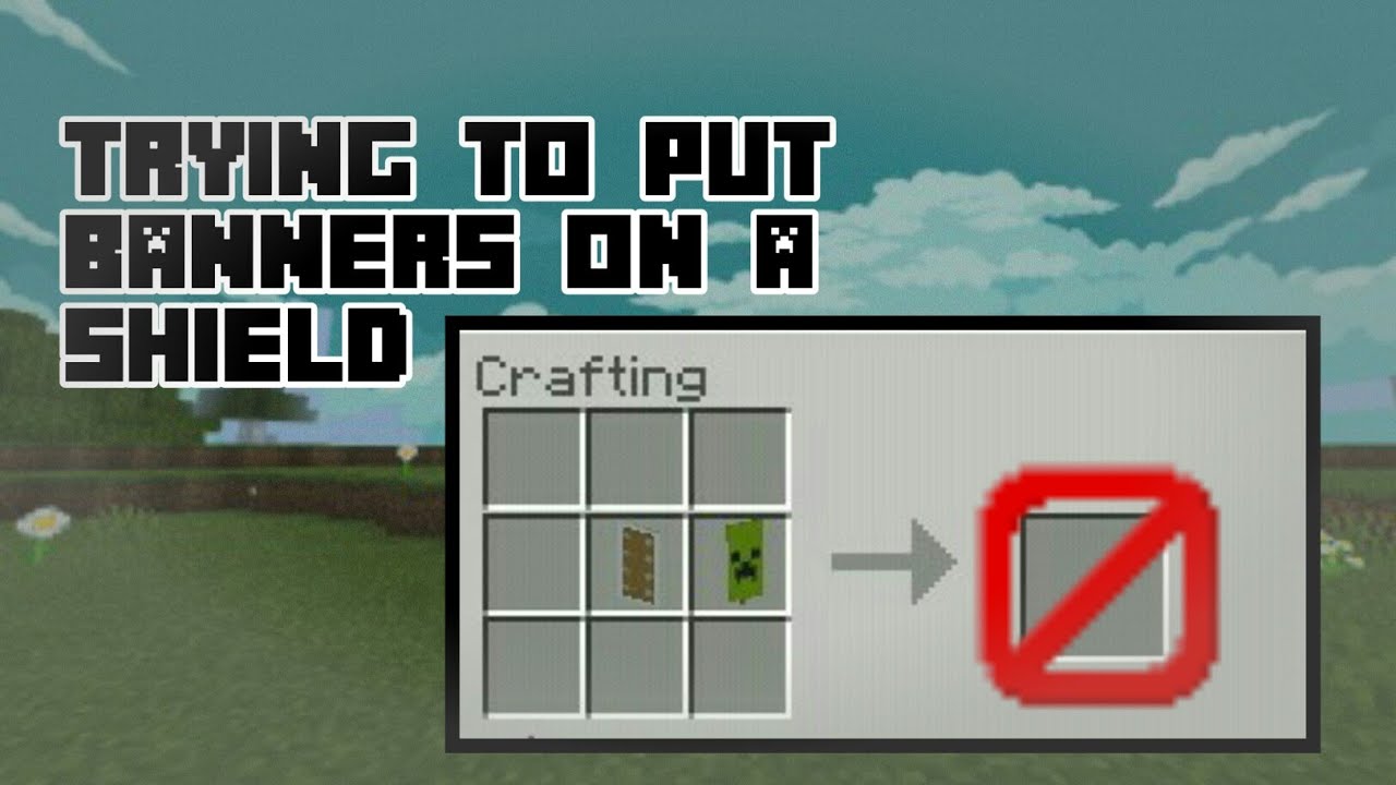 How to remove banner from shield minecraft