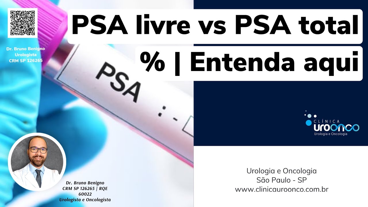 A Relação entre PSA livre e total deu 10% Preciso fazer uma biópsia da ...