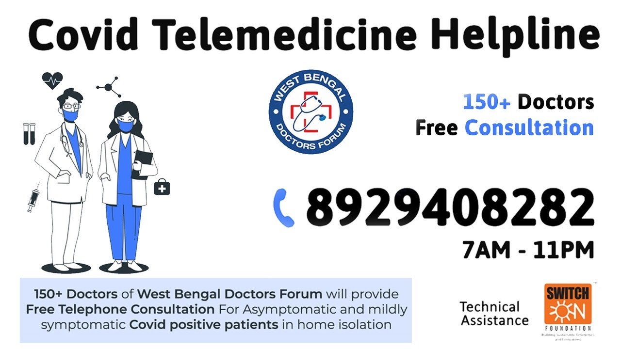COVID19 Tele-medicine Free Helpline Number: 8929408282