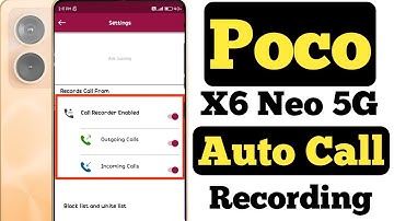 How to record calls automatically on Poco X6 Neo 5G | Poco X6 Neo 5G me call record kaise kare ||
