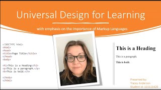 UDL and Markup Languages