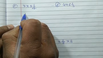 Class 7 - Exercise 2.2 - Q 6 | Multiply and express as a mixed fraction