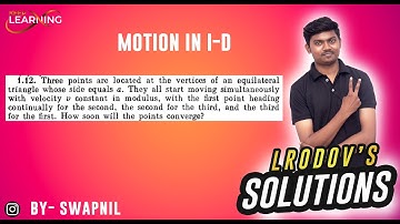 1.12. Three points are located at the vertices of an equilateral triangle whose side equals a.