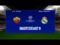 eFootBall PES 22 | AS ROMA VS REAL MADRID | CHAMPIONS LEAGUE | MATCHDAY 3 | PS2 GAMEPLAY
