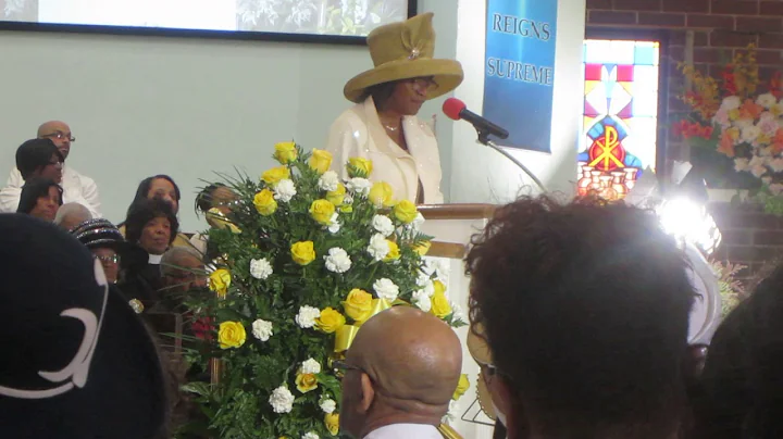 Dr. Ruth Ann Tyson - District Elder Cora Parchia Homegoing Celebration